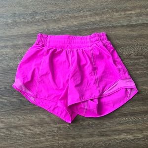 Lululemon Pink Hotty Hot Shorts